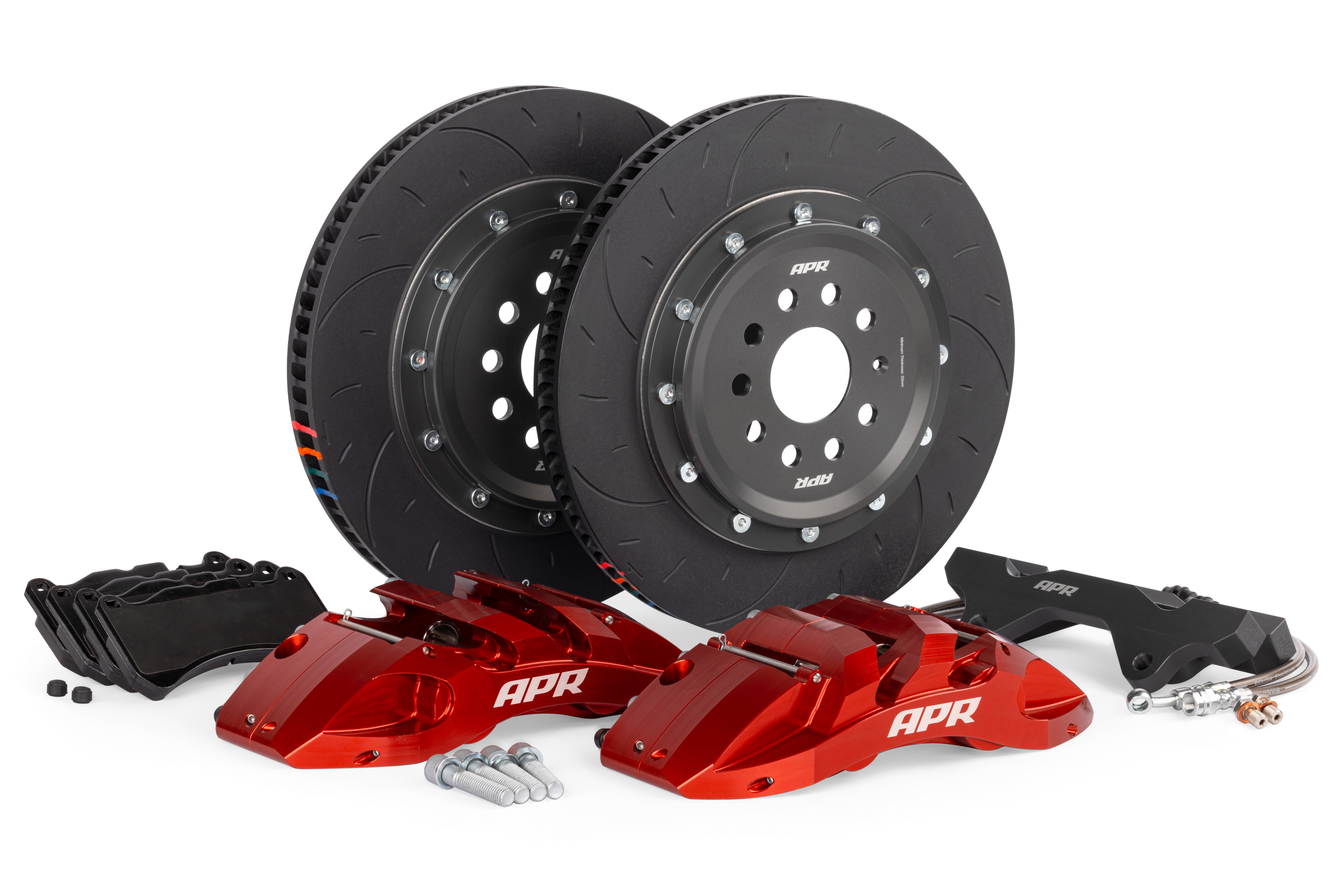 APR BRK00066 370x34mm 6-Piston Big Brake Kit - Front - Red - (8V RS3)
