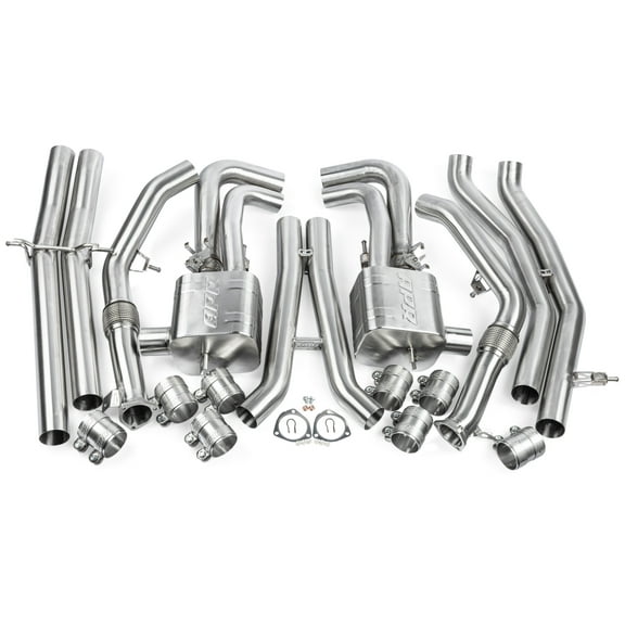 APR CBK0051 Catback Exhaust System - RS Q8 (4M) - T304 Stainless Steel - Kit