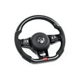 thumbnail image 1 of APR MS100202 Steering Wheel - Carbon Fiber / Leather - Silver, 1 of 6