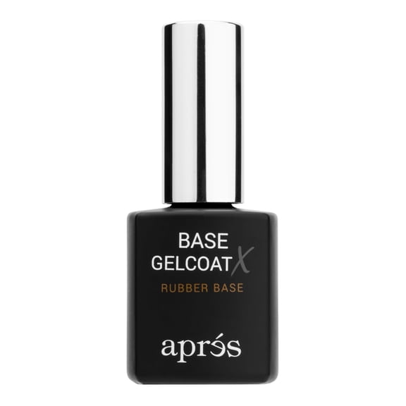 Apres Base Gelcoat X, Rubberized Gel Base Coat for Gel Nails, HEMA & TPO-Free, 15ml