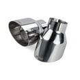 thumbnail image 1 of APR TPK0004 APR Single-Walled 4" Slash-Cut Tips (Polished Silver) - Set of 2, 1 of 3