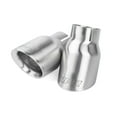 thumbnail image 1 of APR TPK0007 APR Double-Walled 3.5" Slash-Cut Tips (Brushed Silver) - Set of 2, 1 of 3