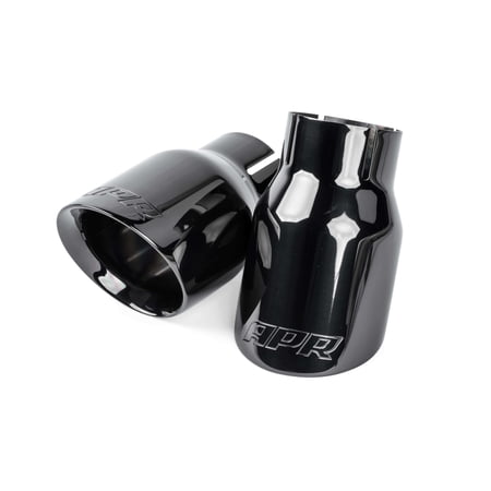 APR TPK0008 APR Double-Walled 3.5" Slash-Cut Tips (Diamond Black) - Set of 2