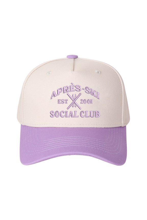 APRES SKY EST 2001 SOCIAL CLUB Embroidered Patchwork Trucker Cap | Adjustable Unisex Snapback, Après-Ski Essential