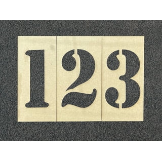 Number Set Stencils - Parking Lot Stencils - Industrial Stencils