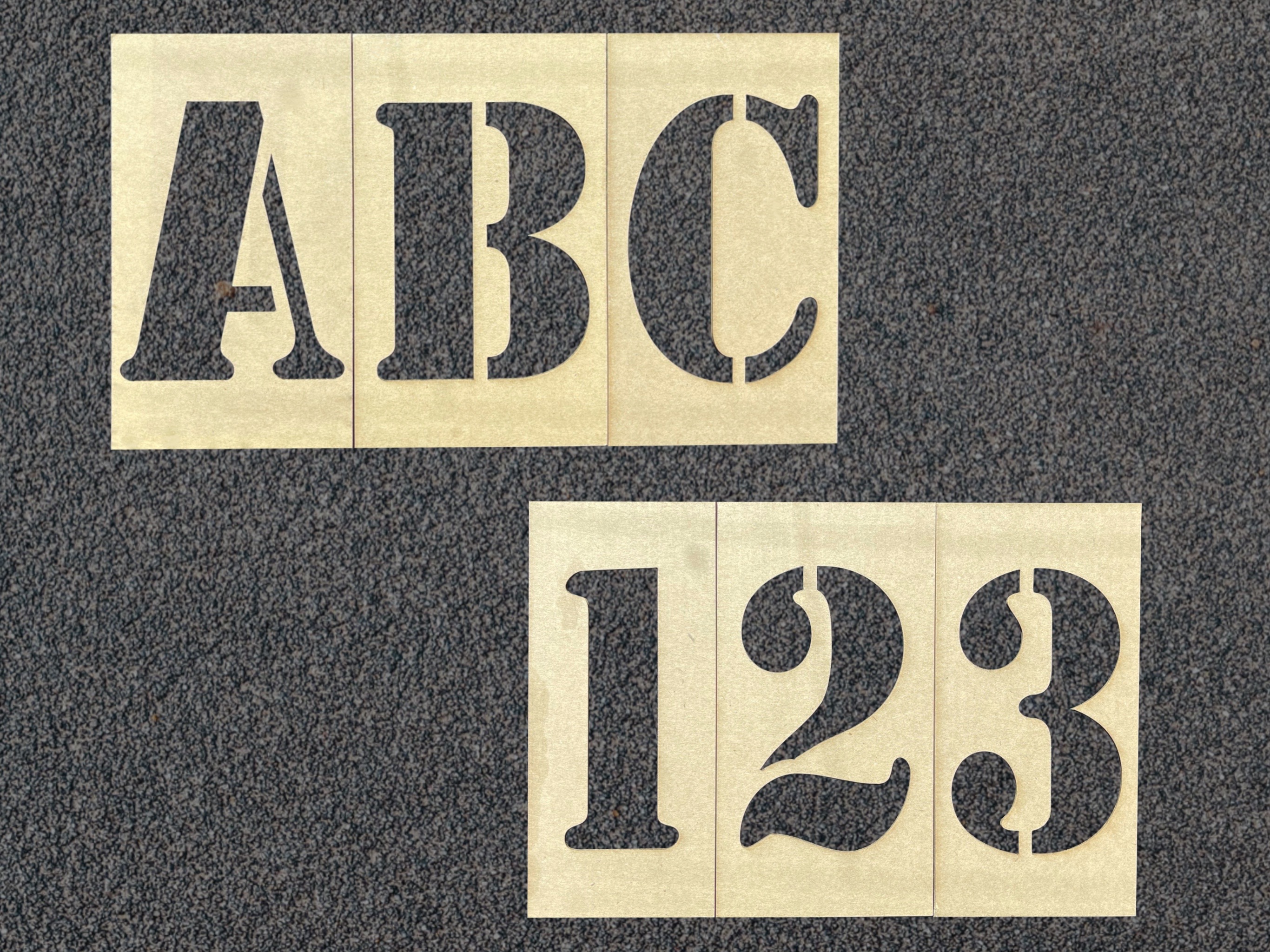 APS 12 A-Z and 0-9 Cardboard Pavement Stencil for Philippines | Ubuy