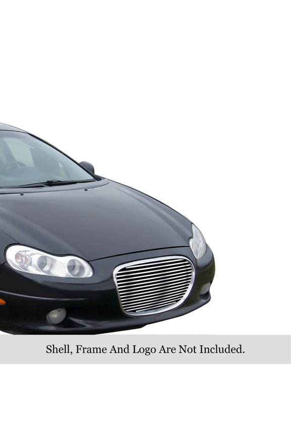 2002-2004 Chrysler Concorde Not For Limited Edition Stainless Steel Billet Grille 8x6 horizontal billet