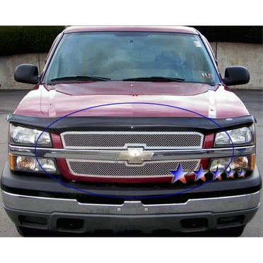 Front Nose Grille Header Panel For 2002-2006 Chevy Avalanche 1500/2500 – Black Plastic