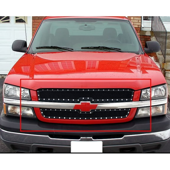 APS 2002-2006 Chevy Avalanche Without Body Cladding Rivet Grille 1.8 mm wire mesh rivet style
