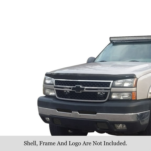 2003-2006 GMC Sierra 1500/1500HD/2500HD/3500 2007 GMC Sierra 1500/2500HD/3500 Classic Style 2003-2004 Chevy Silverado 2500 Tow Hook Cover SS Black Horizontal Billet Grille