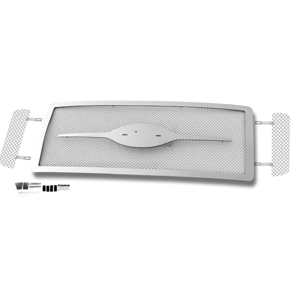 2005-2007 Ford Excursion5-2007 Ford F-250/ F-350/ F-450/ F-550 Not For Harley Davidson/ Main Upper Stainless Steel Polished Finish 1.8 Mm Wire Mesh Grille