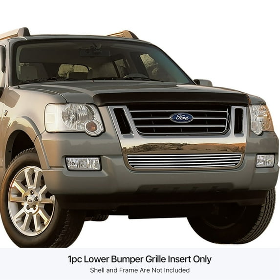 Stainless Steel Lower Bumper Stainless Steel Billet Grille 2007-2010 Ford Sport Trac Not For Adrenalin