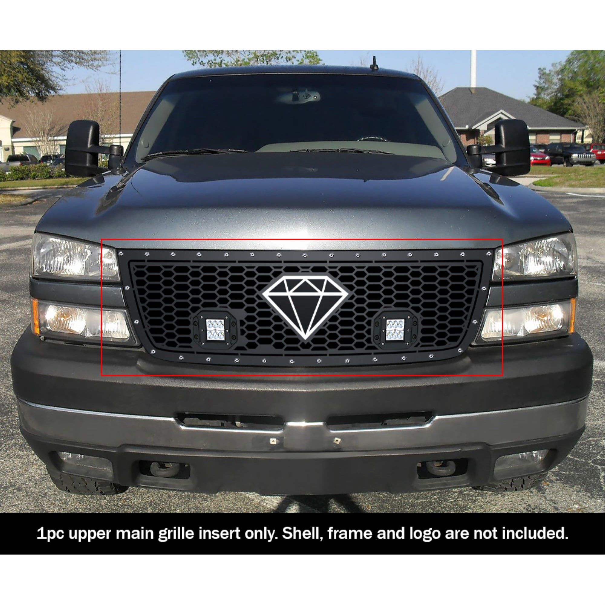 APS 2007 Chevy Silverado 3500 Classic Style Rivet Grille laser cut ...