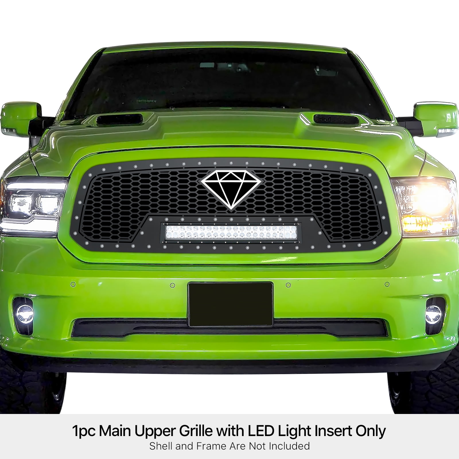 APS 2013-2017 Ram 1500 Not For Rebel Rivet Grille laser cut rivet mesh ...