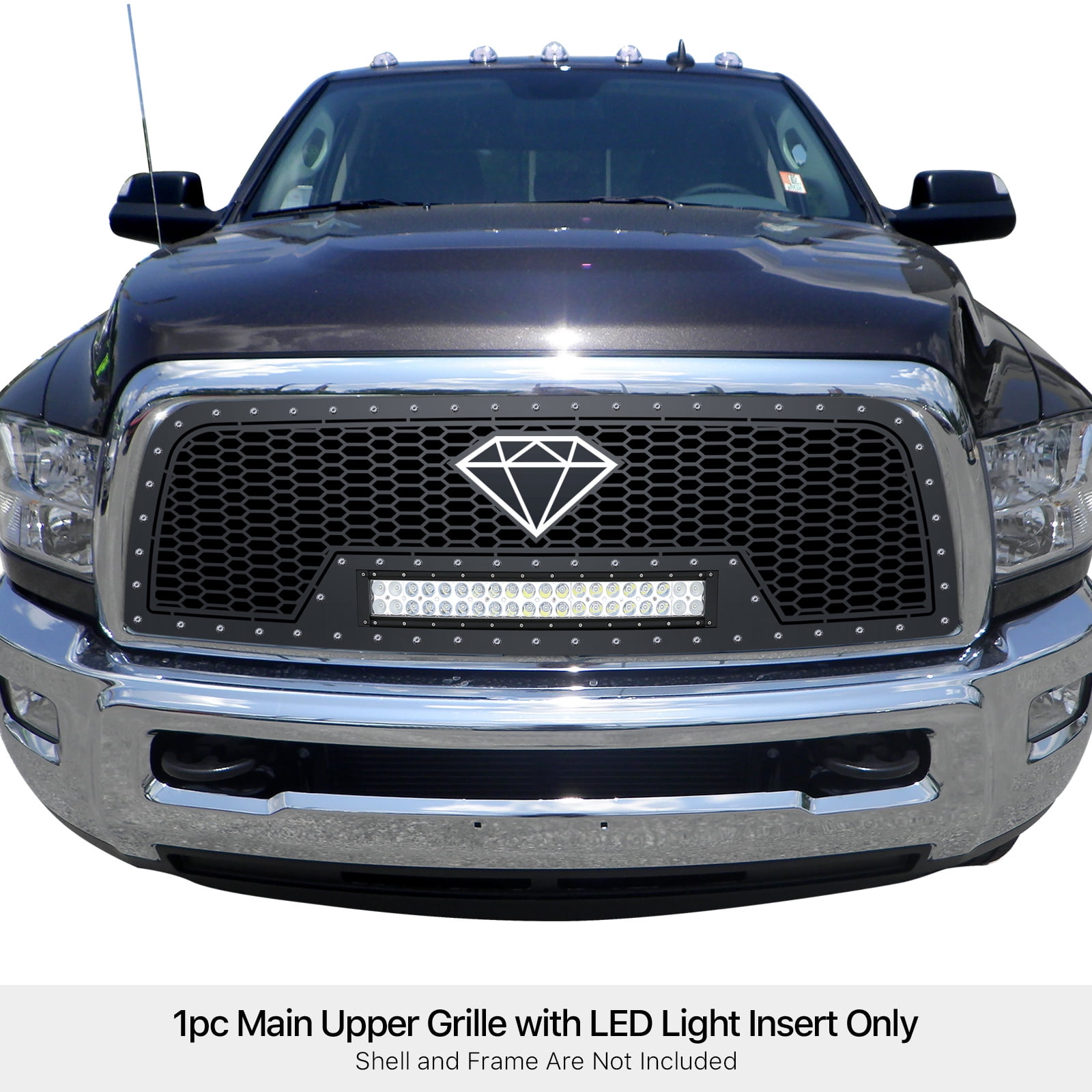 APS 2013-2018 Ram 2500 Rivet Grille laser cut rivet mesh with 20