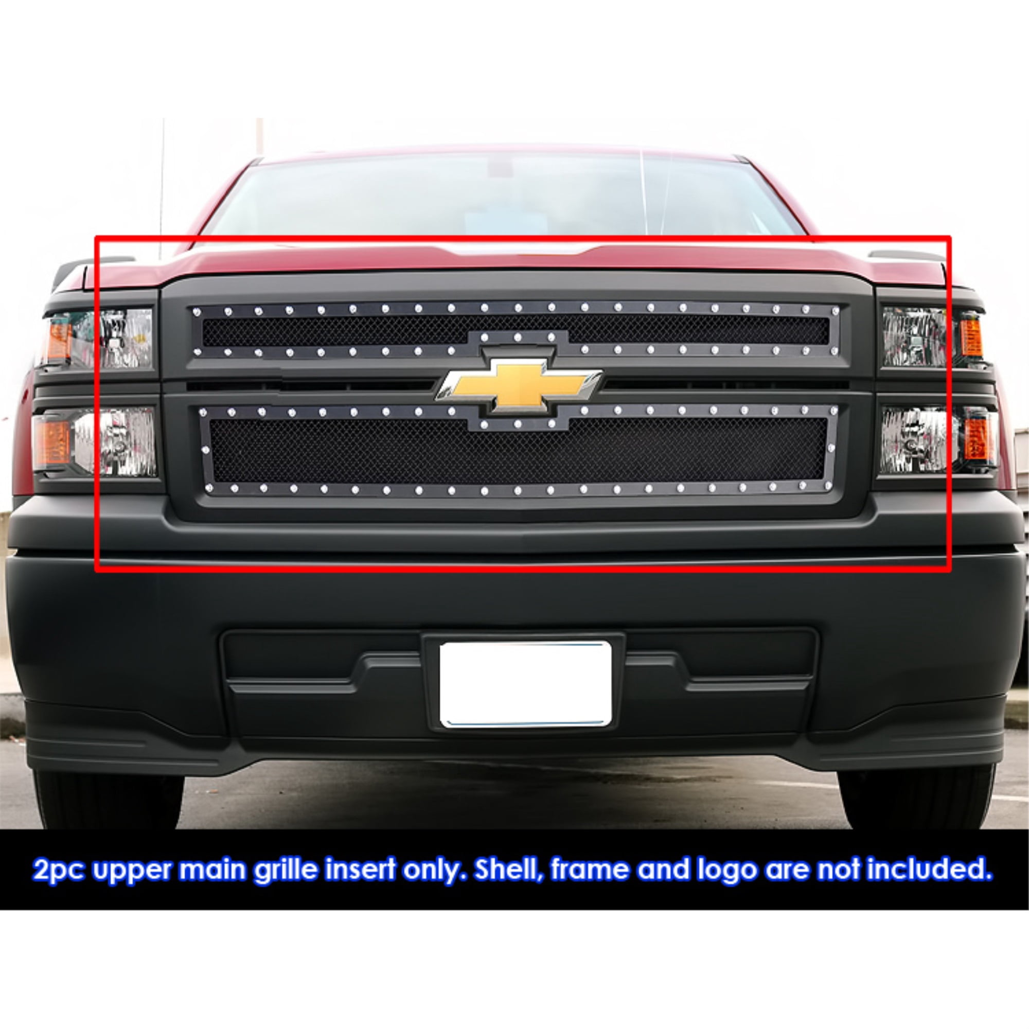 2014-2015 Chevy Silverado 1500 Not for Z71 STAINLESS STEEL BLACK POWDER ...