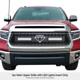 thumbnail image 1 of APS 2014-2017 Toyota Tundra Not fit with front sensor behind logo Rivet Grille laser cut rivet mesh with 2 x 12" led, 1 of 2