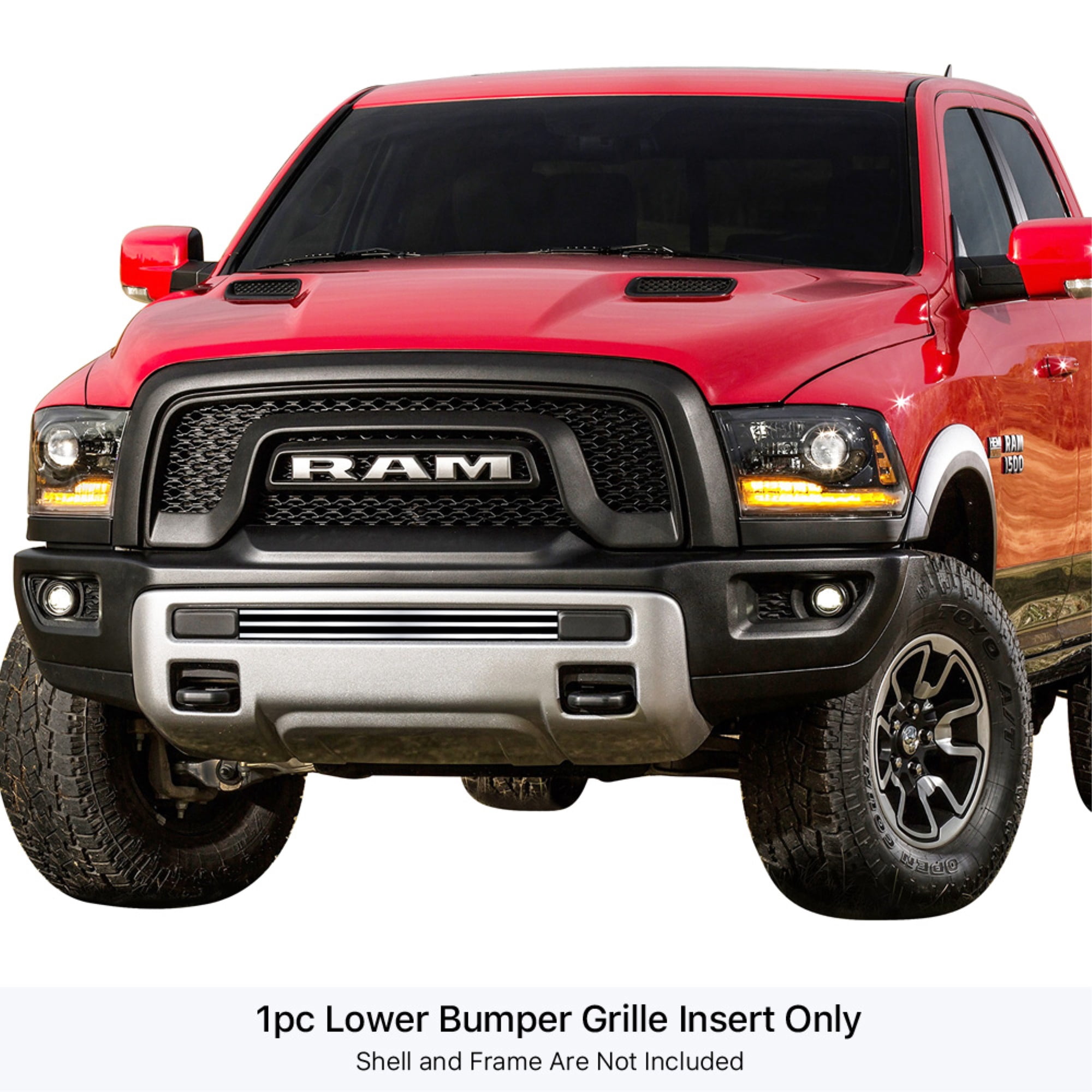 Ram Rbp Grille APS 2015-2018 Ram 1500 Rebel Stainless Steel Billet Grille 8x6 ...