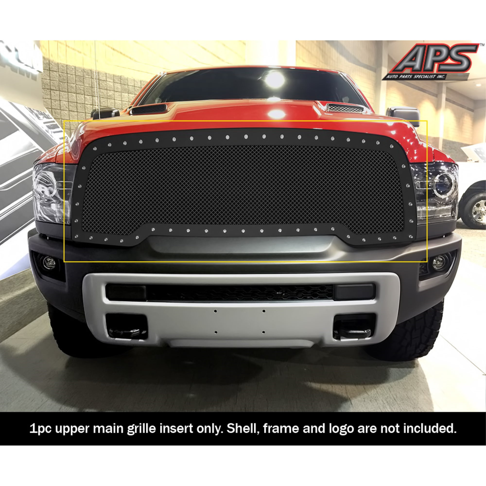 Ram Rbp Grille APS 2015-2018 Ram Rebel 1500 Rivet Grille 1.8 mm wire mesh rivet style ...