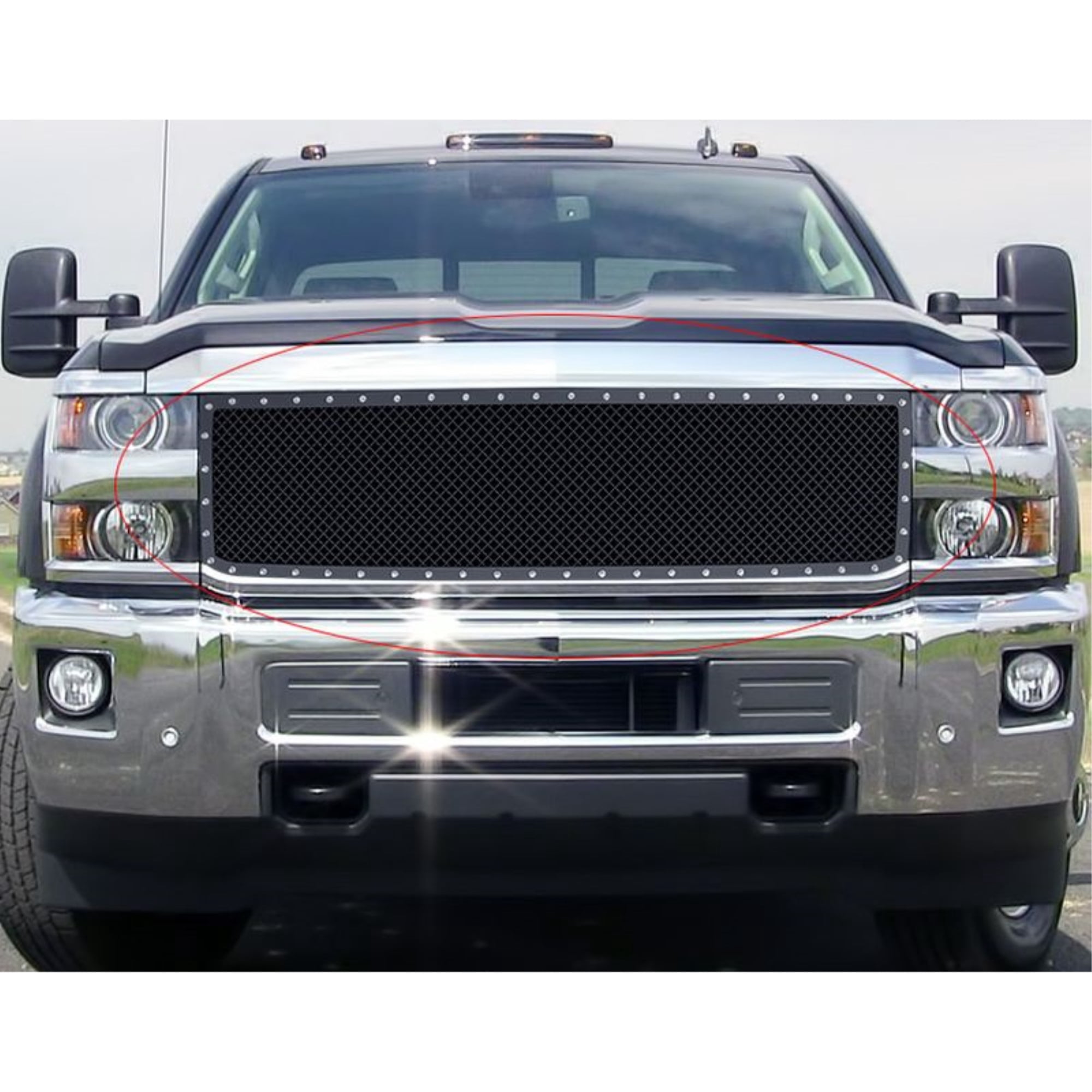 APS 2015-2019 Chevy Silverado 2500 HD Rivet Grille 2.5 mm wire mesh ...