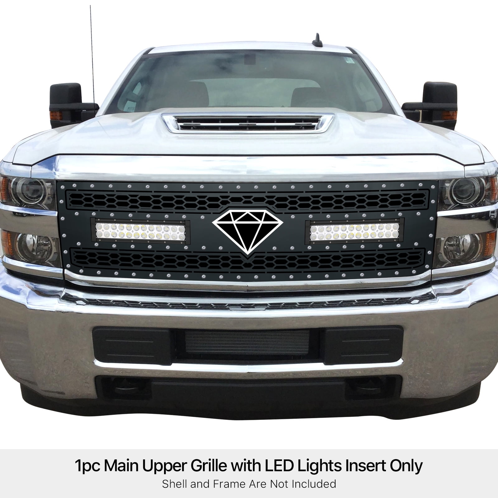 APS 2015-2019 Chevy Silverado 2500 HD Rivet Grille laser cut rivet mesh ...