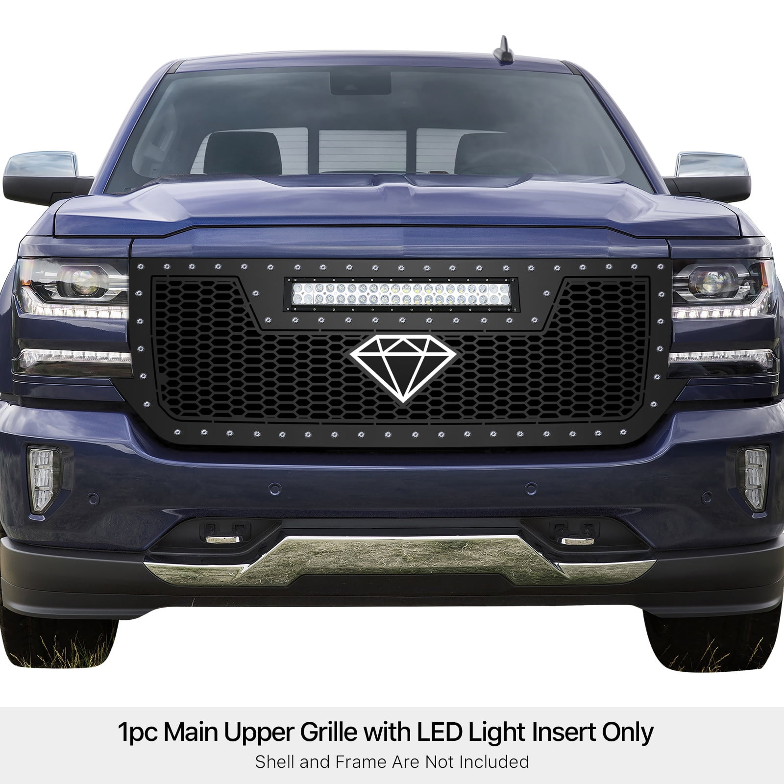 APS 2016-2018 Chevy Silverado 1500 Rivet Grille laser cut rivet mesh ...