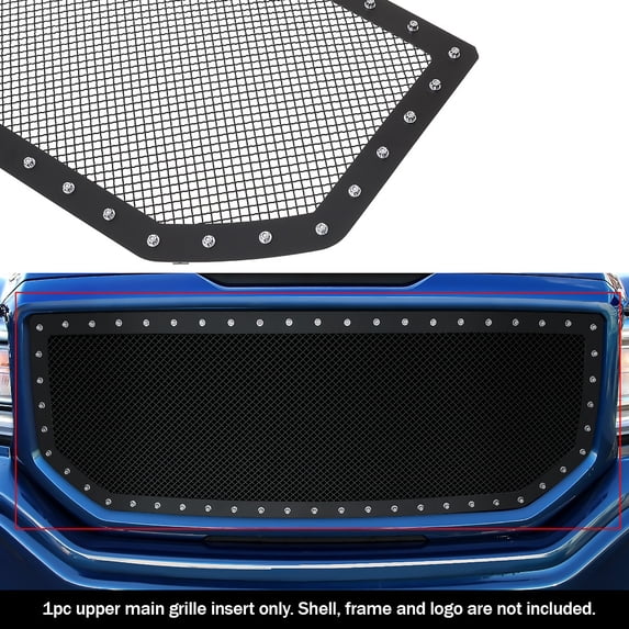 APS 2016-2018 GMC Sierra 1500 Rivet Grille 1.8 mm wire mesh rivet style
