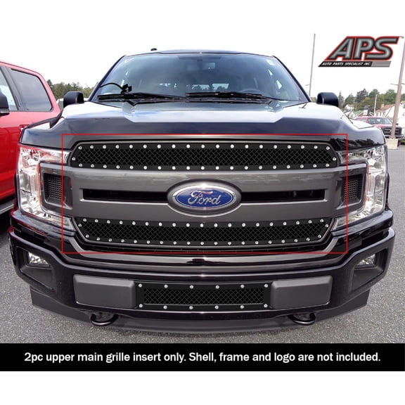 APS 2018-2020 Ford F-150 King Ranch Square Mesh Style Rivet Grille 2.5 mm wire mesh rivet style