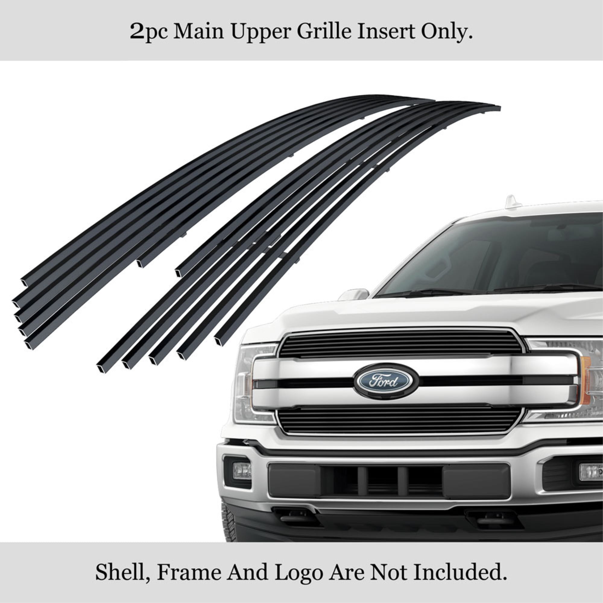 Black Stainless Steel Lower Bumper Billet Grille Insert For 2018-2020 Ford F-150 – APS, 1pc