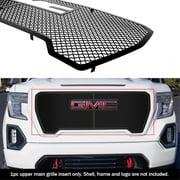 2019-2022 Gmc Sierra 1500 Slt/ 2019-2022 Gmc Sierra 1500 At4 Stainless Steel Black Powder Coated Finish 2.5Mm Wire Mesh Black Wire Mesh Grille