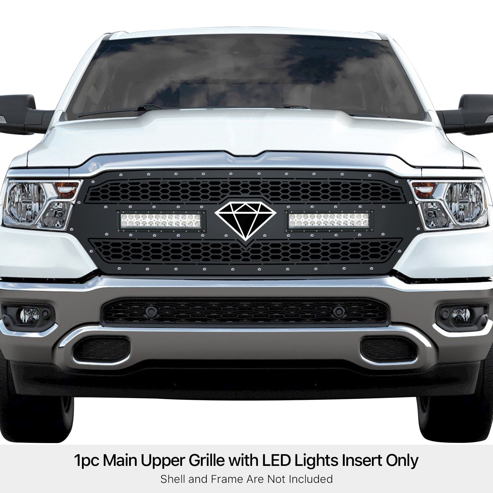 APS 2019-2023 Ram 1500 Laramie Rivet Grille laser cut rivet mesh with 2 ...