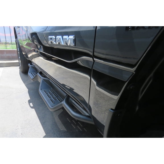 APS 2019-2024 Ram 1500 Quad Cab (Excl. 2019-2024 Ram 1500 Classic) Nerf Bar round tube drop style door to door