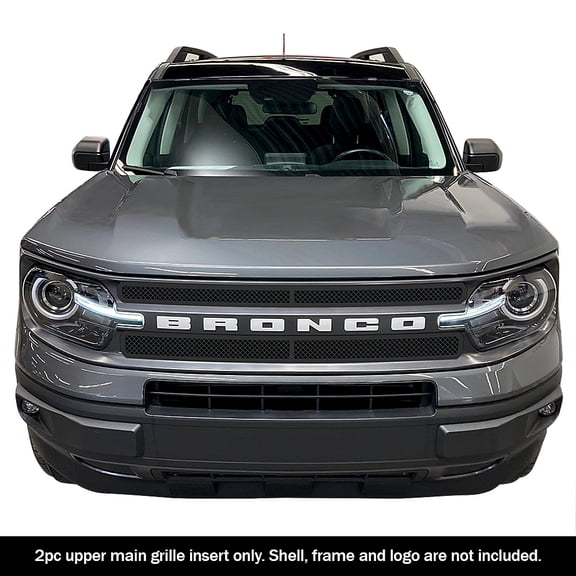 APS 2021-2023 Ford Bronco Sport Black Wire Mesh Grille 1.8 mm wire mesh