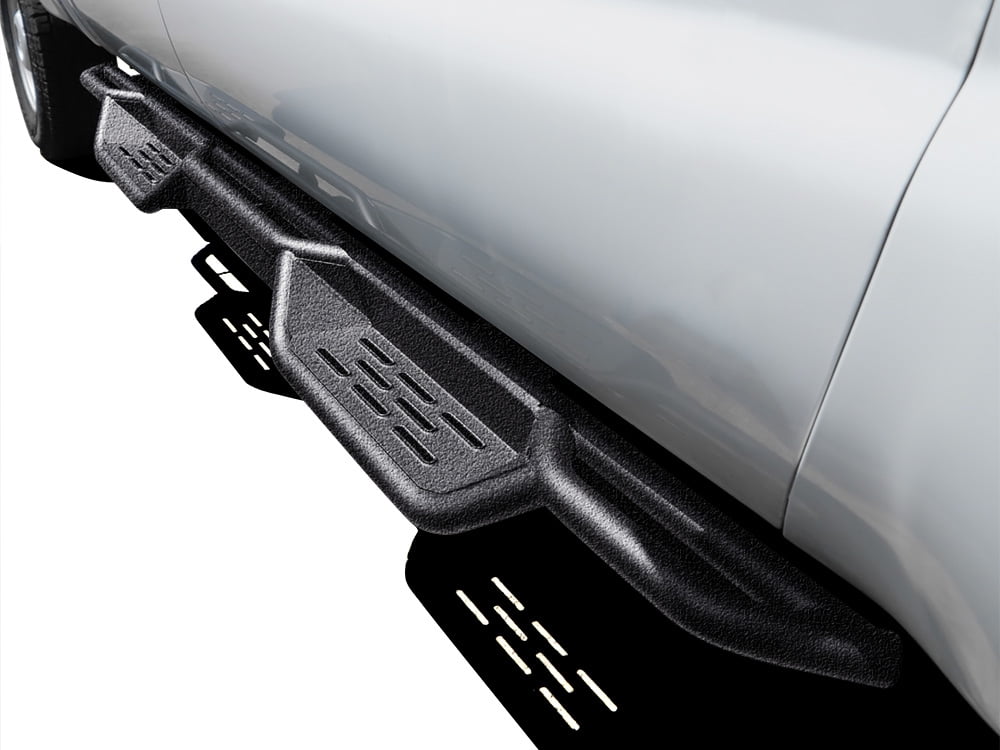 APS Black 6 Inches Tubular Drop Down Style Nerf Bars Running Boards Compatible with Ford F250 F350 Super Duty 1999-2016 Crew Cab