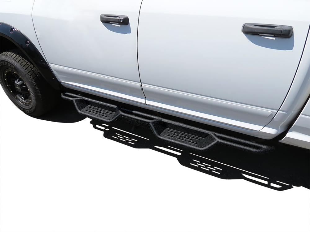 APS Black 6 Inches Tubular Drop Down Style Nerf Bars Running Boards Compatible with Ram 1500 2009-2018 Crew Cab & Ram 2500 3500 2010-2026