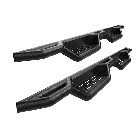 APS Black 6 Inches Tubular Drop Down Style Side Bars Running Boards Compatible with Chevy Colorado GMC Canyon 2015-2024 Crew Cab