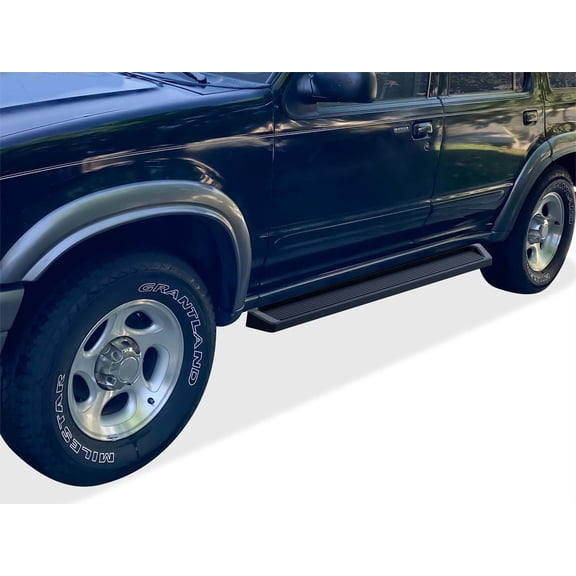 APS Black Running Boards Style Compatible with Ford Explorer 1995-2001 4-Door (Exclude 02 Body Style and All Sport Trim Will Not Fit with Mud Flaps) (Nerf Bars Side Steps Side Bars)