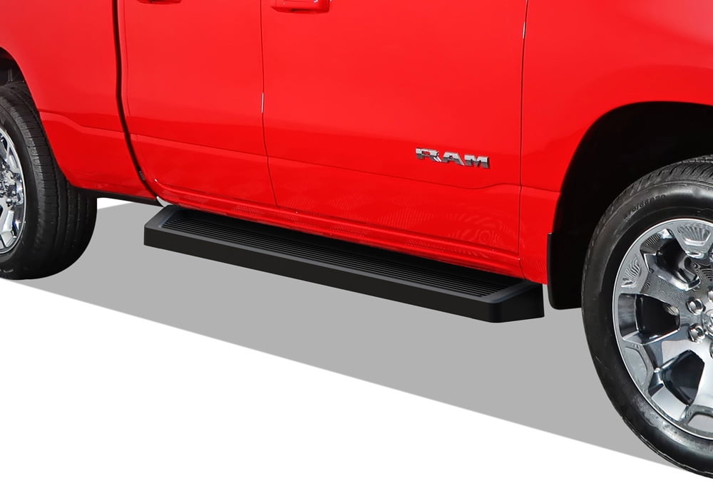 APS Black Running Boards Style Compatible with Ram 1500 2019-2025 Quad Cab for New Body Style Only (Exclude 19-24 Ram 1500 Classic) (Nerf Bars Side Steps Side Bars)