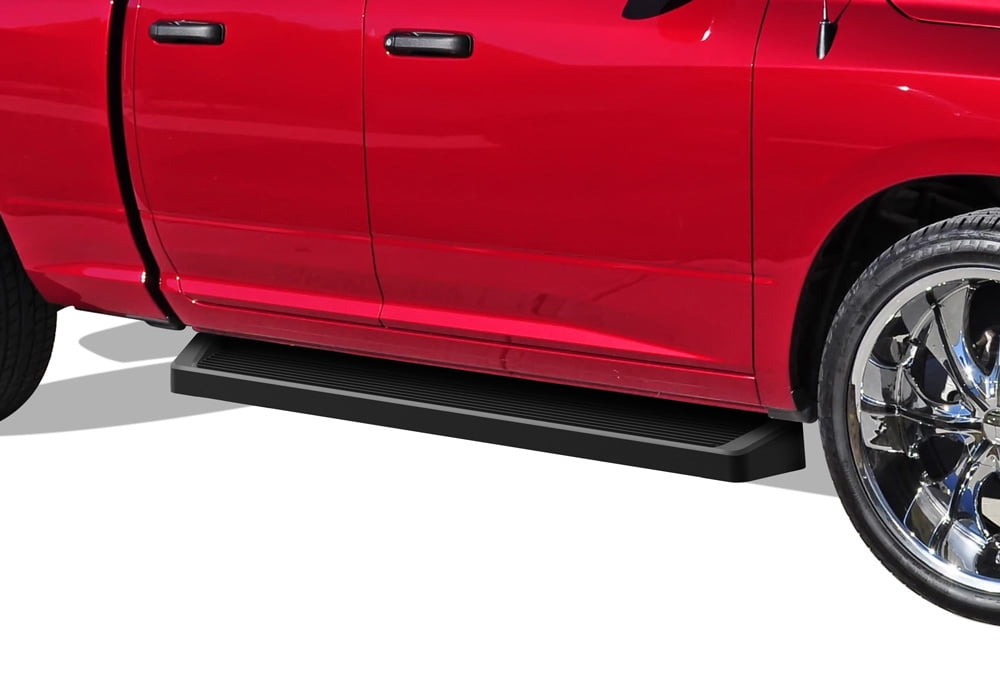 APS Black Running Boards Style Compatible with Dodge Ram 1500 2009-2018 Quad Cab (Nerf Bars Side Steps Side Bars)