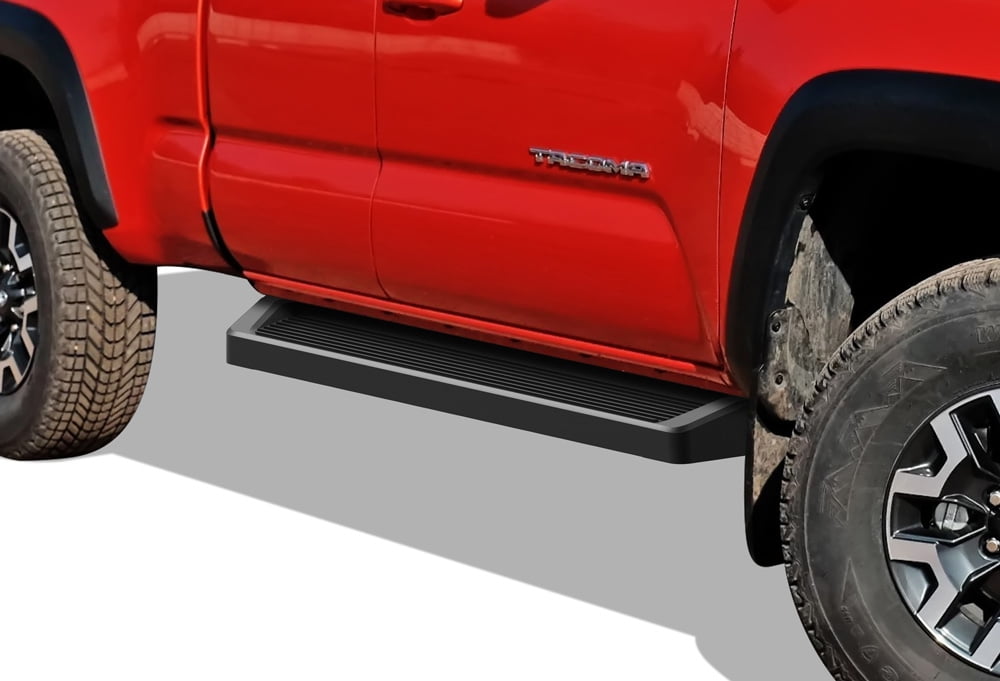 APS Black Running Boards Style Compatible with Toyota Tacoma 2005-2023 Extended Access Cab (Nerf Bars Side Steps Side Bars)