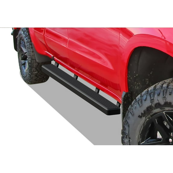 APS Boards 4in Black Compatible with Chevy Silverado GMC Sierra 1500 2019-2025 Crew Cab & 2500 HD 3500 HD 2020-2025 (Silverado 1500 LTD Sierra 1500 LD 2022)