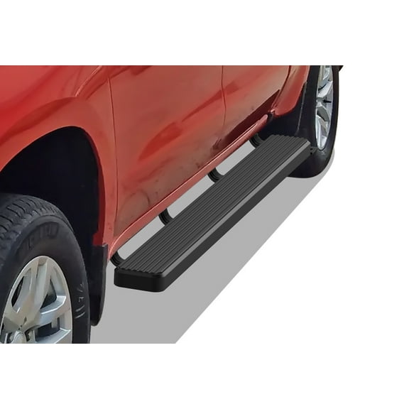 APS Boards 6in Black Compatible with Chevy Silverado GMC Sierra 1500 2019-2025 Crew Cab & 2500 HD 3500 HD 2020-2025 (Silverado 1500 LTD Sierra 1500 LD 2022)