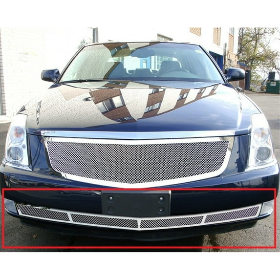 APS Cadillac DTS 1.8 mm Wire Mesh Grille, Chrome Plated, Stainless Steel, Automotive Grille