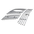thumbnail image 1 of APS Chrome Horizontal Billet Grille Grill Compatible with Nissan Pathfinder 2005-2007 & 05-08 Frontier with Logo Show Combo N19-A66976N, 1 of 7