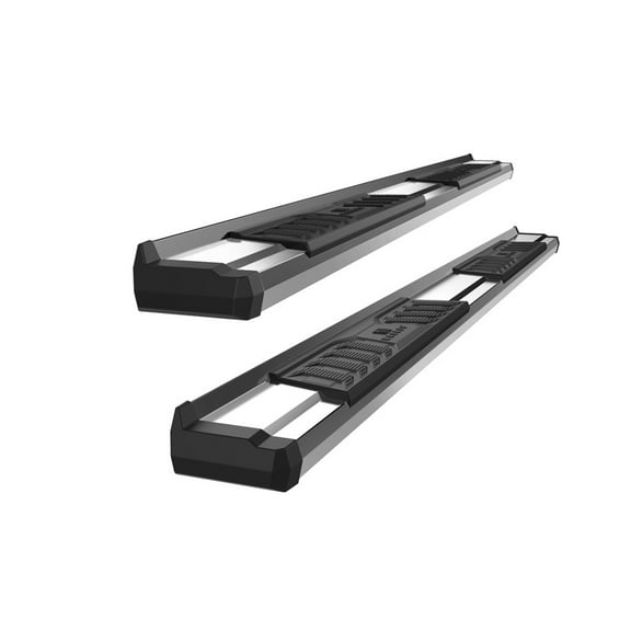 APS Chrome OE Style Nerf Bars Running Boards Compatible with Chevy Silverado GMC Sierra 1500 2007-2018 & 2500 HD 3500 HD 2019 Crew Cab (Exclude 07 Classic)