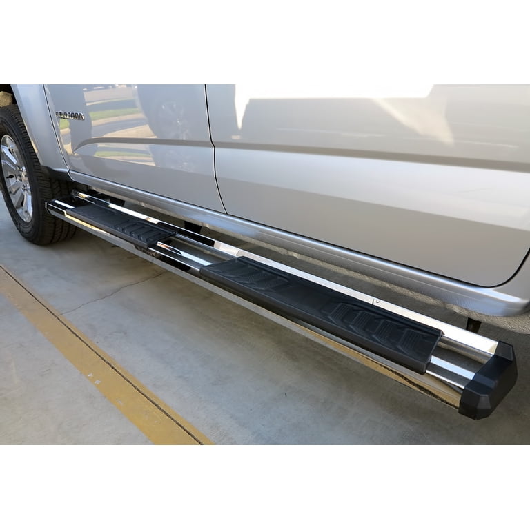 APS Chrome Nerf Bars Running Boards For Chevy Colorado/GMC Canyon 2015-2024 Crew Cab