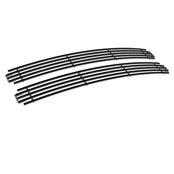 APS Compatible with Chevy Blazer C K Pickup Suburban 1994-1999 & 95-99 Tahoe Main Upper Stainless Steel Black 8x6 Horizontal Billet Grille Insert C85011J