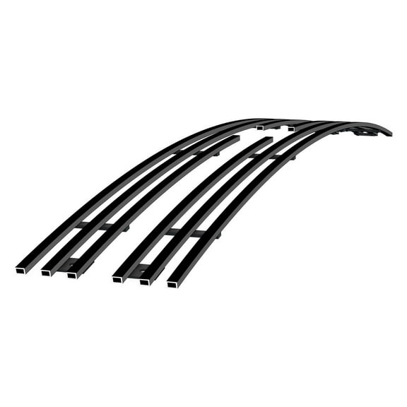 APS Compatible with Chevy S-10 1994-1997 & Chevy S-10 Blazer 94-97 Fit 2 Door Only Main Upper Stainless Steel Black 8x6 Horizontal Billet Grille Insert C65716J