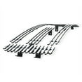thumbnail image 1 of APS Compatible with Ford Excursion Bar Style 2000-2004 & 99-04 F-250 F350 F450 F550 SD Main Upper Stainless Steel SS Chrome Billet Front Grill Grille Insert F85399A, 1 of 7