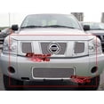 thumbnail image 1 of APS Compatible with Nissan Titan 2004-2006 & 07 Titan Classic Model & 04-07 Armada with Logo Show Stainless Steel Chrome Mesh Grille Insert Combo N77992T, 1 of 3